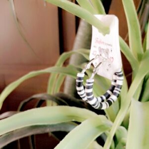 Smokey black hoops